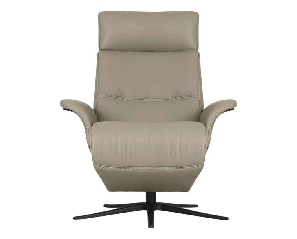 Trend Leather Pebble | Norwegian Comfort Space 5100 Recliner | Valley Ridge Furniture