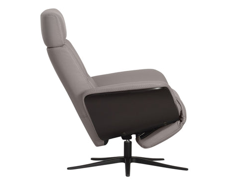 Trend Leather Cinder | Norwegian Comfort Space 5100 Recliner | Valley Ridge Furniture