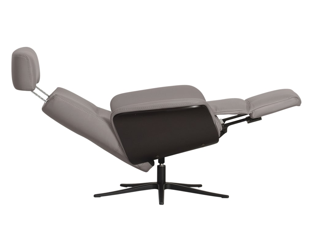 Trend Leather Cinder | Norwegian Comfort Space 5100 Recliner | Valley Ridge Furniture