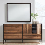Carbon with Walnut Stripe | West Bros Hayden Door Dresser