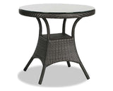 32in Round Dining Table w/Clear Glass | Ratana Palm Harbor Collection | Valley Ridge Furniture