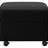 Paloma Leather Black | Stressless Modern Ottoman | Valley Ridge Furniture