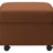 Paloma Leather New Cognac | Stressless Modern Ottoman | Valley Ridge Furniture