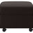 Paloma Leather Chocolate | Stressless Modern Ottoman | Valley Ridge Furniture