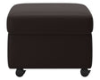 Paloma Leather Chocolate | Stressless Modern Ottoman | Valley Ridge Furniture