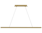 Natural Brass | Dessau 48" Linear Suspension | Valley Ridge Furniture