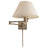 Antique Nickel & Linen | Classic Swing Arm Wall Lamp | Valley Ridge Furniture