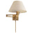 Hand-Rubbed Antique Brass & Linen | Classic Swing Arm Wall Lamp | Valley Ridge Furniture