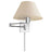 Polished Nickel & Linen | Classic Swing Arm Wall Lamp | Valley Ridge Furniture