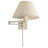 Matte White & Linen | Classic Swing Arm Wall Lamp | Valley Ridge Furniture