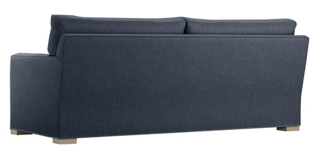 Taft Fabric Ink with Slate Maple | Camden Axel Bench Seat Sofa | Valley Ridge Furniture