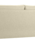 Taft Fabric Pearl with Slate Maple | Camden Axel Bench Seat Sofa | Valley Ridge Furniture