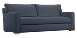Taft Fabric Ink with Slate Maple | Camden Axel Bench Seat Sofa | Valley Ridge Furniture
