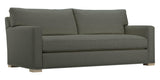Taft Fabric Steel with Slate Maple | Camden Axel Bench Seat Sofa | Valley Ridge Furniture