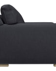 Taft Fabric Cobalt with Slate Maple | Camden Axel Bench Seat Sofa | Valley Ridge Furniture