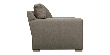 Taft Fabric Heather with Slate Maple | Camden Axel Bench Seat Sofa | Valley Ridge Furniture