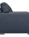 Taft Fabric Ink with Slate Maple | Camden Axel Bench Seat Sofa | Valley Ridge Furniture