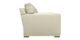 Taft Fabric Pearl with Slate Maple | Camden Axel Bench Seat Sofa | Valley Ridge Furniture