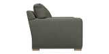 Taft Fabric Steel with Slate Maple | Camden Axel Bench Seat Sofa | Valley Ridge Furniture