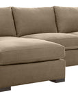 Douglas Fabric Camel with Fossil Hardwood | Camden Axel 2-Piece Sectional | Valley Ridge Furniture