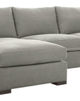 Douglas Fabric Ice with Fossil Hardwood | Camden Axel 2-Piece Sectional | Valley Ridge Furniture