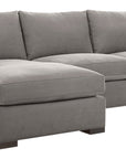 Douglas Fabric Nickel with Fossil Hardwood | Camden Axel 2-Piece Sectional | Valley Ridge Furniture