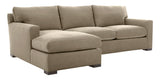 Douglas Fabric Pumice with Fossil Hardwood | Camden Axel 2-Piece Sectional | Valley Ridge Furniture