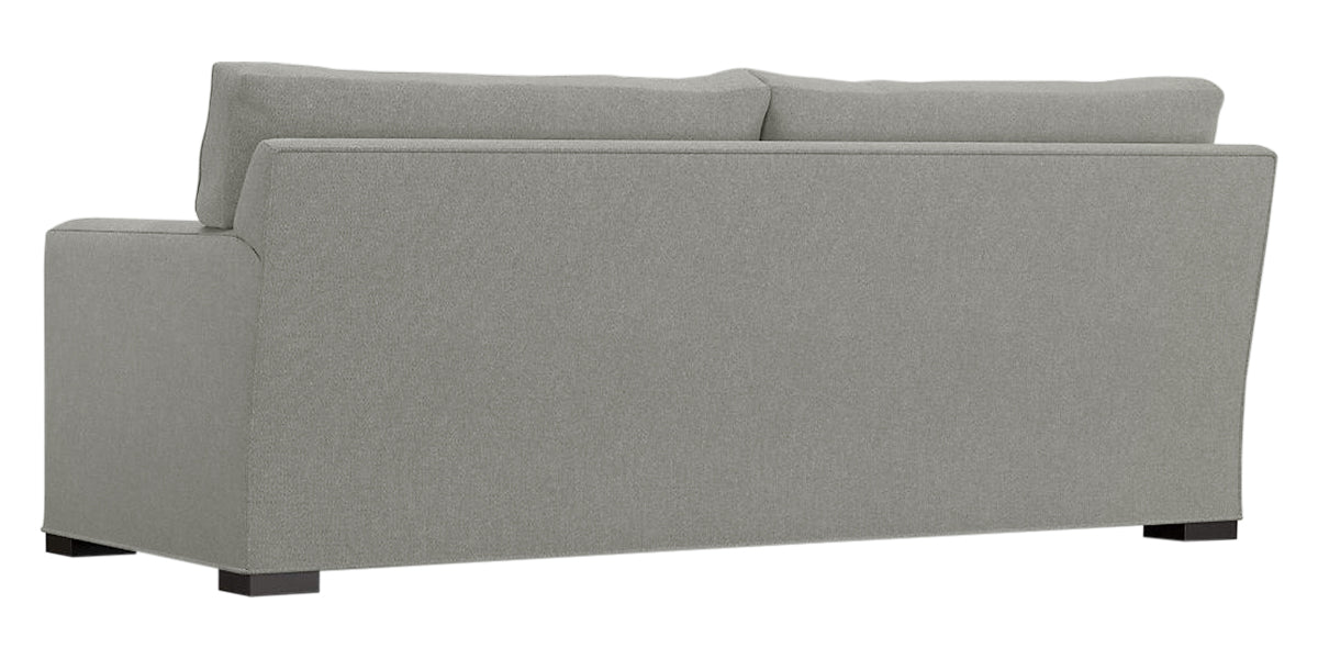 Douglas Fabric Ice with Fossil Hardwood | Camden Axel Sofa | Valley Ridge Furniture