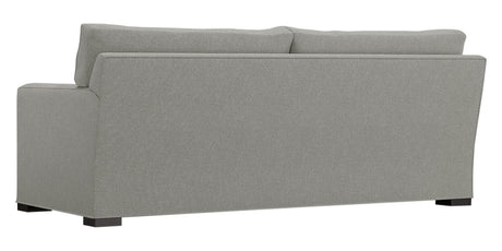 Douglas Fabric Ice with Fossil Hardwood | Camden Axel Sofa | Valley Ridge Furniture