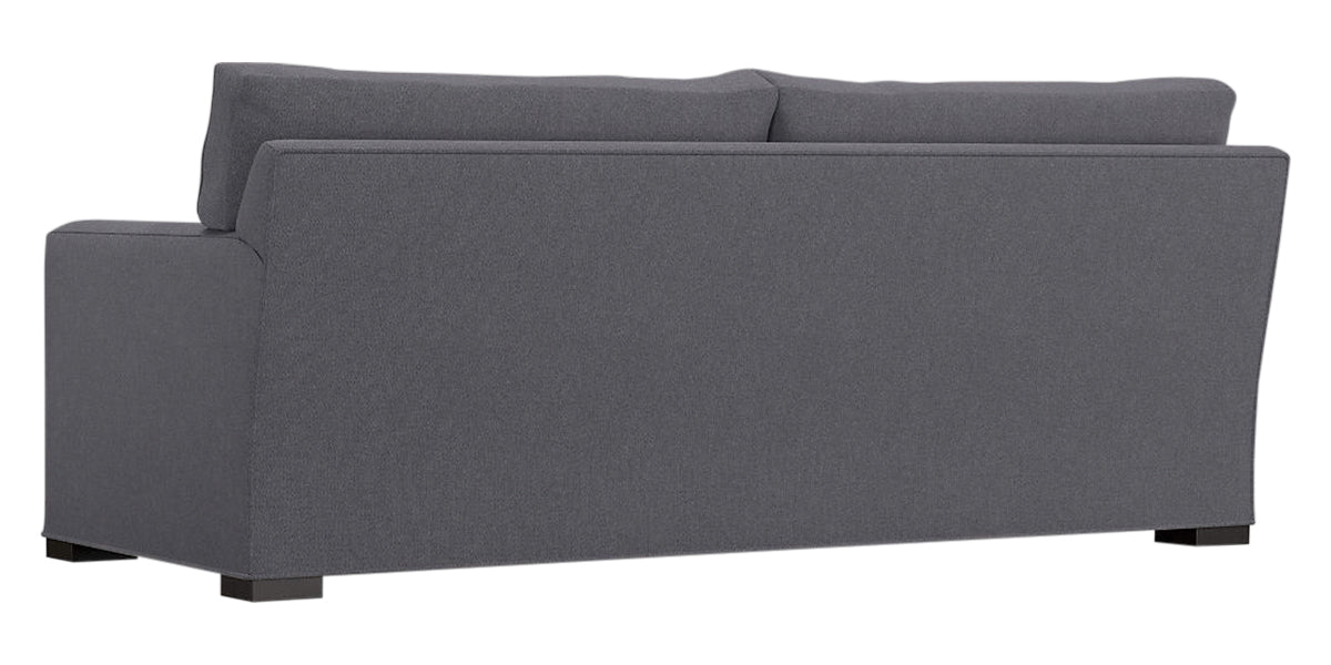 Douglas Fabric Indigo with Fossil Hardwood | Camden Axel Sofa | Valley Ridge Furniture