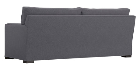 Douglas Fabric Indigo with Fossil Hardwood | Camden Axel Sofa | Valley Ridge Furniture