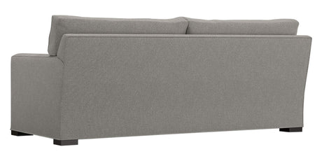 Douglas Fabric Nickel with Fossil Hardwood | Camden Axel Sofa | Valley Ridge Furniture