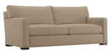Douglas Fabric Camel with Fossil Hardwood | Camden Axel Sofa | Valley Ridge Furniture
