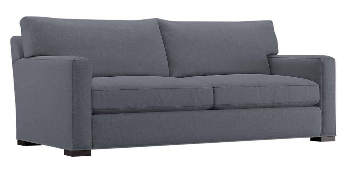 Douglas Fabric Eclipse with Fossil Hardwood | Camden Axel Sofa | Valley Ridge Furniture