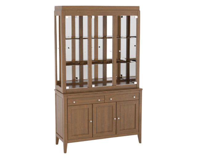 Canadel Core Buffet 4800 in Oak Washed, three-quarter view