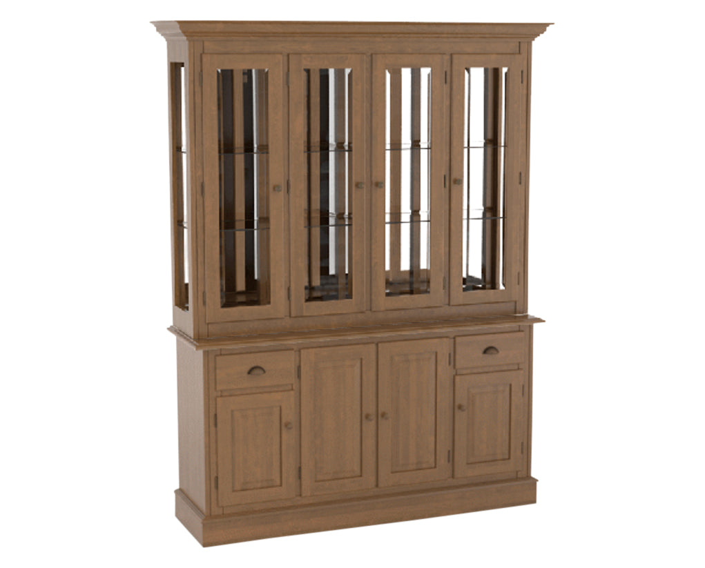 Canadel Buffet 6002 in Oak Washed, three-quarter view