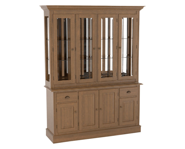 Canadel Buffet 6002 in Oak Washed, three-quarter view