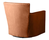 Lukas Leather Pecan | Camden Carlton Swivel Glider | Valley Ridge Furniture