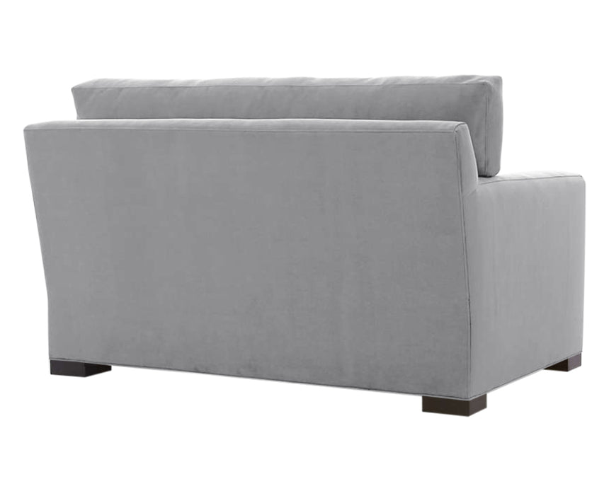 Vertual Fabric Ash with Fossil Hardwood | Camden Axel Chair & 1/2 | Valley Ridge Furniture