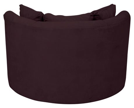 View Fabric Eggplant | Camden Cuddle Chair | Valley Ridge Furniture