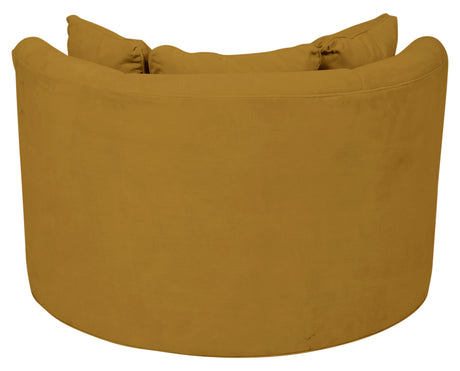 View Fabric Mustard | Camden Cuddle Chair | Valley Ridge Furniture