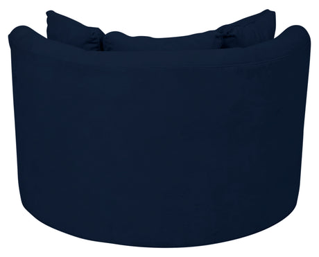 View Fabric Indigo | Camden Cuddle Chair | Valley Ridge Furniture