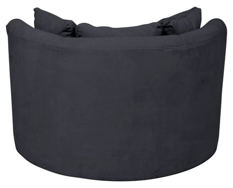 View Fabric Slate | Camden Cuddle Chair | Valley Ridge Furniture