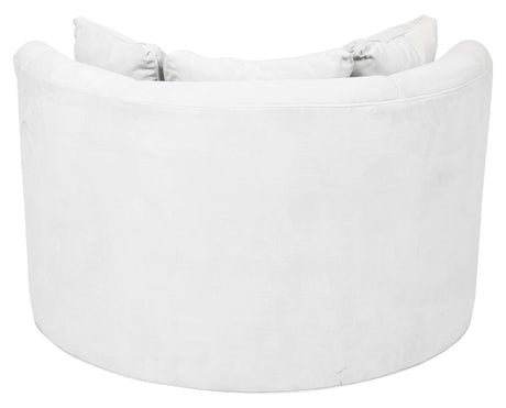 View Fabric White | Camden Cuddle Chair | Valley Ridge Furniture