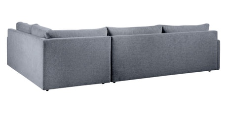 Plush Fabric Mineral | Camden Sarah L Sectional | Valley Ridge Furniture