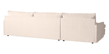 Plush Fabric Ivory | Camden Sarah Sectional w/Chaise | Valley Ridge Furniture