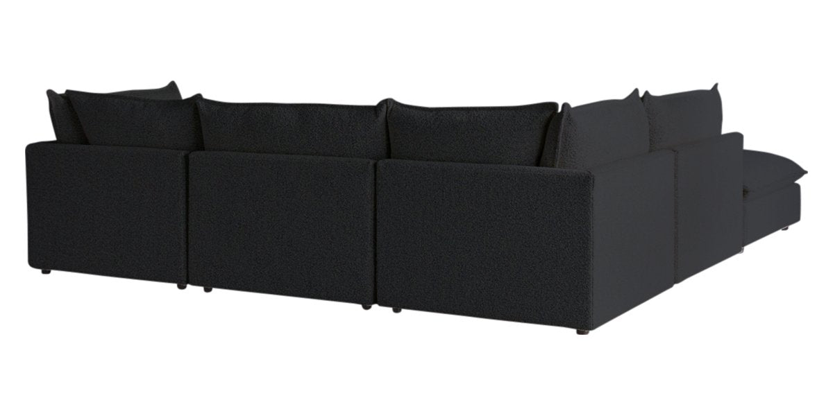 Burbank Fabric Charcoal | Camden Cameron 5-Piece Sectional | Valley Ridge Furniture