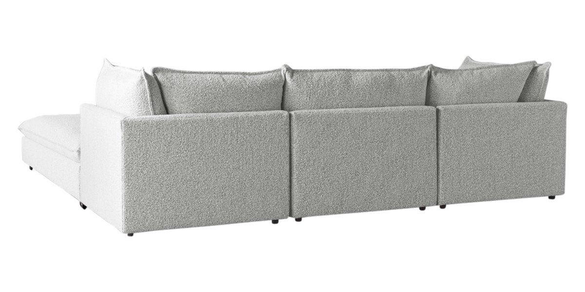 Burbank Fabric Pepper | Camden Cameron 4-Piece Sectional | Valley Ridge Furniture