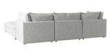 Burbank Fabric Pepper | Camden Cameron 4-Piece Sectional | Valley Ridge Furniture