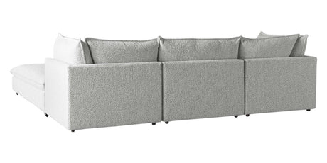 Burbank Fabric Pepper | Camden Cameron 4-Piece Sectional | Valley Ridge Furniture